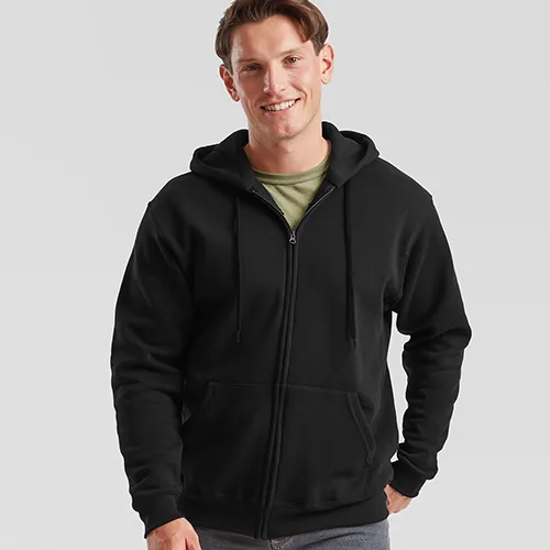 SUDADERA CAPUCHA Y CREMALLERA UNISEX