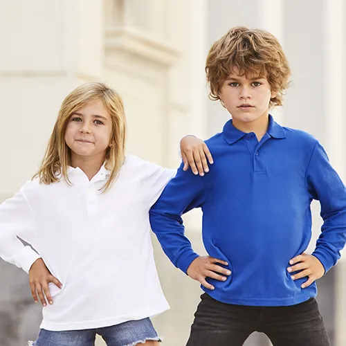 POLO PIQUE NIÑO MANGA LARGA