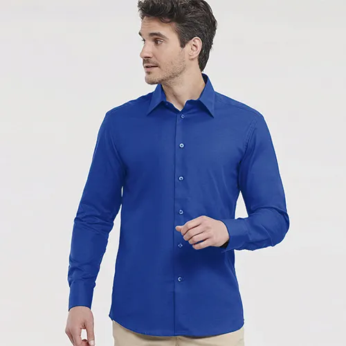 CAMISA OXFORD ENTALLADA HOMBRE M/LARG