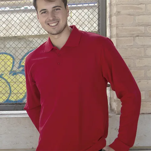 POLO PIQUE MANGA LARGA SETAS